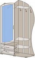 Шкаф комбинированный Интерлиния Вита-2 дуб венге/дуб молочный