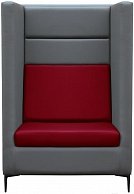 Кресло Бриоли Дирк L21-L16 (серый, вишневые вставки)