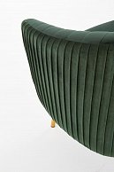 Интерьерное кресло Halmar Crown темно-зеленый/золотой