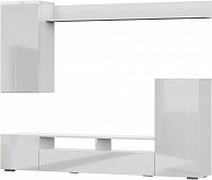 Стенка NN Мебель МГС 4 Белый/Белый глянец