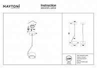 Светильник подвесной Maytoni MOD072PL-L8W3K