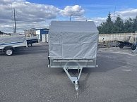 Прицеп Кремень профи 2,56*1,56 с бортом 50 см с тентом 120 см (усиленный передний и задний борт)
