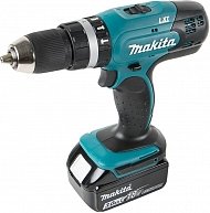 Дрель ударная Makita DHP453RFE аквамариновый, черный 177510