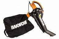 Воздуходув-садовый пылесос Worx WG505E, 3000Вт, 335 км/ч, 10м3/мин оранжевый, черный