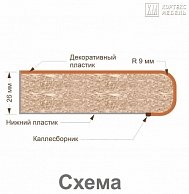 Готовая кухня Кортекс-мебель Корнелия ЛИРА-лайт 2,5 Крем / Капучино, Дуб бунратти