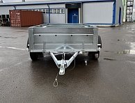 Прицеп Кремень стандарт плюс двухосный 3,0*1,56А см с бортом 31 с тентом 120 см