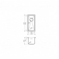 Кухонная мойка Omoikiri Taki 20-U/IF-IN нержавеющая сталь