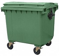 Мусорный контейнер Razak plast 1100 литров зелёный