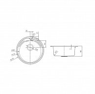 Кухонная мойка  IDDIS SUN49S0i77 D490 нержавеющая сталь