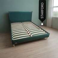 Кровать двухспальная BPF Кровать Starford BPF 160*200 VL-33 Темно-Зеленый (Без Подьемного механизма) Темно-Зеленый
