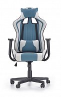 Кресло компьютерное Halmar CAYMAN  светло-серый/бирюзовый (V-CH-CAYMAN-FOT)