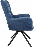 Кресло мягкое Седия Colorado темно-синий велюр Chita/черный