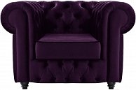 Кресло Бриоли Честерфилд В40 фиолетовый