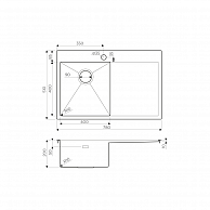 Кухонная мойка Omoikiri Akisame 78-LG-L [4993085] светлое золото