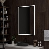 Зеркало Континент Frame LED  700x1000 Silver (ЗЛП2114)