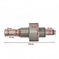 Балансирный вал двигателя Rossel R175-R180N