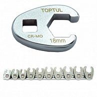 Набор инструментов TOPTUL Набор разрезных ключей-насадок 10-19мм под вороток 3/8 на планке TOPTUL (GAAR1001)
