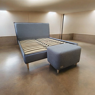 Кровать двухспальная BPF Кровать Starford 140*200 VL-52 Серый (Без Подьемного механизма) Серый