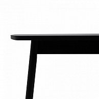 Стол раздвижной со стеклом Listvig ВИНЕР GR 120(152)*70, черный / черный
