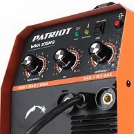 Полуавтомат сварочный инверторный Patriot WMA 205MQ MIG/MAG/MMA оранжевый