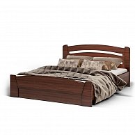 Двуспальная кровать Мебель КМК Вагнер  дерево средних тонов (орех экко) КМК 0800.1