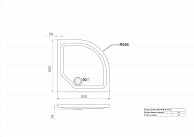 Душевой поддон Triton ПД2 (90х90 см) угловой (Щ0000038395)