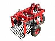 Картофелекопатель Краян для мотоблока Беларус КВ-05 на резиновых  колёсах