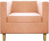Кресло Бриоли БиллиД J11 розовый светлые опоры