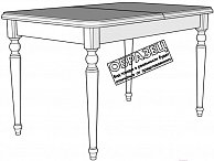 Обеденный стол  Мебель-Класс Дионис 01 белый