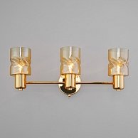 Настенный светильник со стеклянными плафонами Евросвет 20120/3 золото