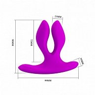 Многофункциональный вибростимулятор пурпурный  Baile BI-014478W Pretty Love фиолетовый