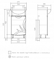 Тумба напольная Volna Adel 45.1D (Азов) (tnADEL45.1D-01)