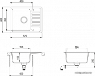 Кухонная мойка AquaSanita Notus SQ102AW  silica 111