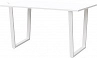 Обеденный стол  Millwood Уэльс Л18 130x80 белый/металл белый