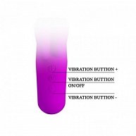 Перезаряжаемый вибратор Pretty love Valentine BI-014507 пурпурный с клиторальной стимуляцией